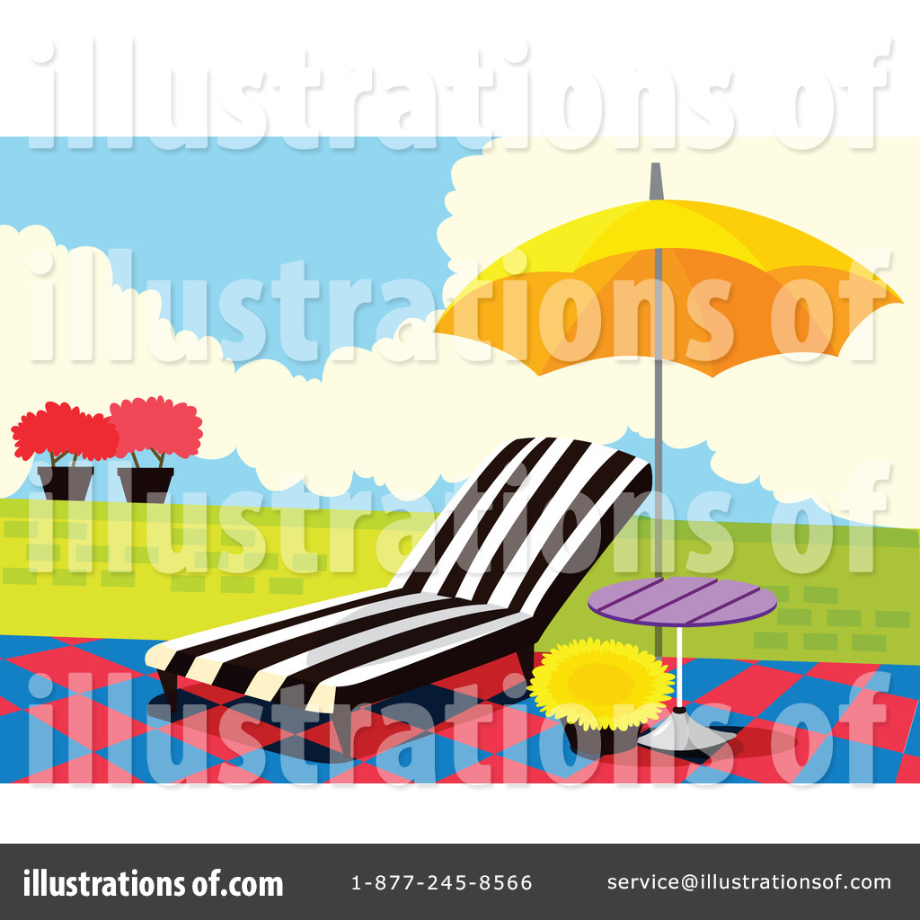 Pool Lounge Chair Clipart Royalty Free  Rf  Poolside
