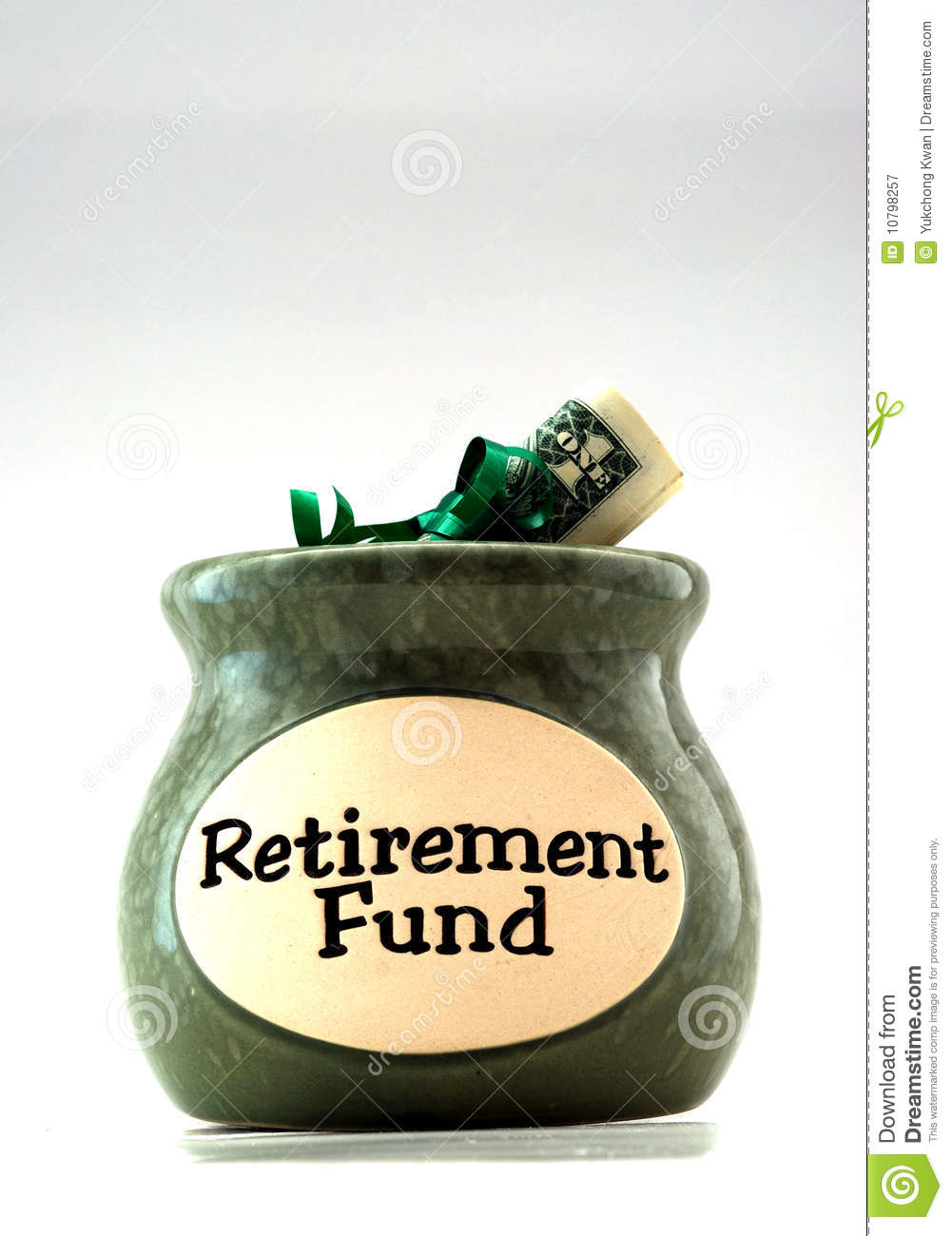 Retirement Fund With A Bundle Of U S  Dollars
