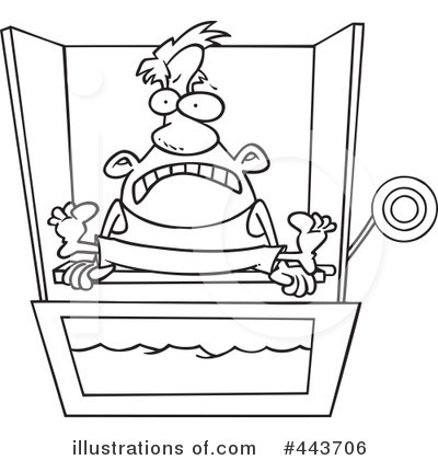 Royalty Free  Rf  Dunk Tank Clipart Illustration By Ron Leishman