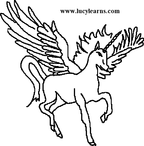 Unicorn Coloring Pageshow To Draw Unicorn Instructionsunicorn    