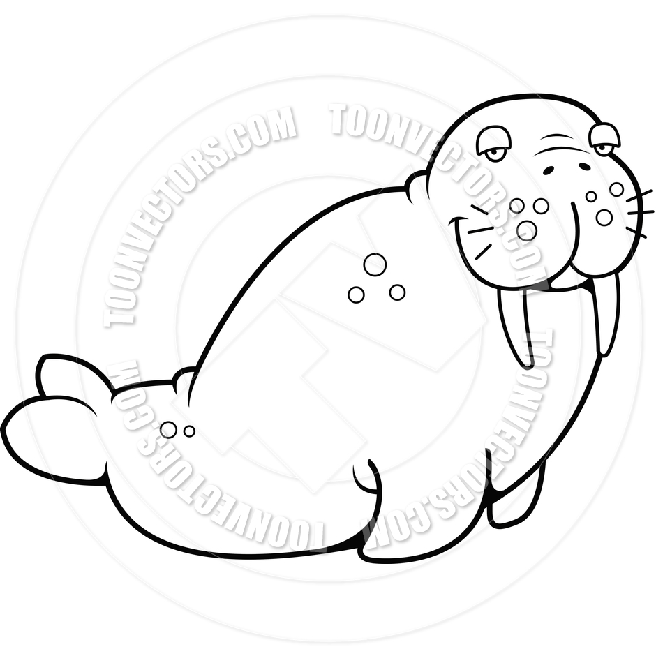 Walrus Clipart Black And White   Clipart Panda   Free Clipart Images