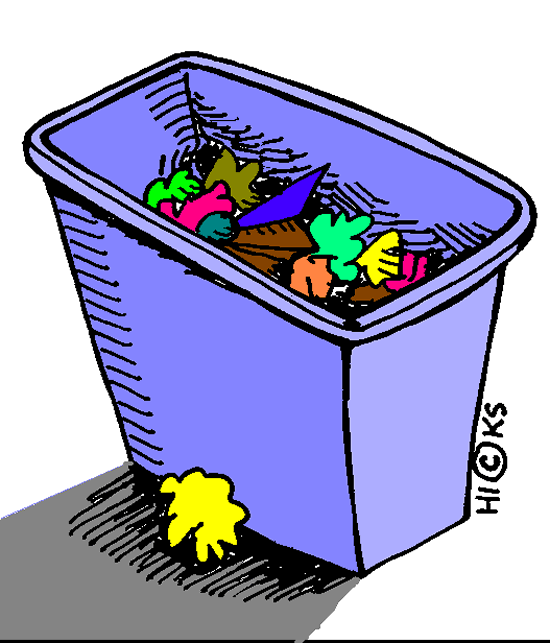 Wastebasket  In Color    Clip Art Gallery