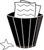 Wastepaper Basket Icon Clipart