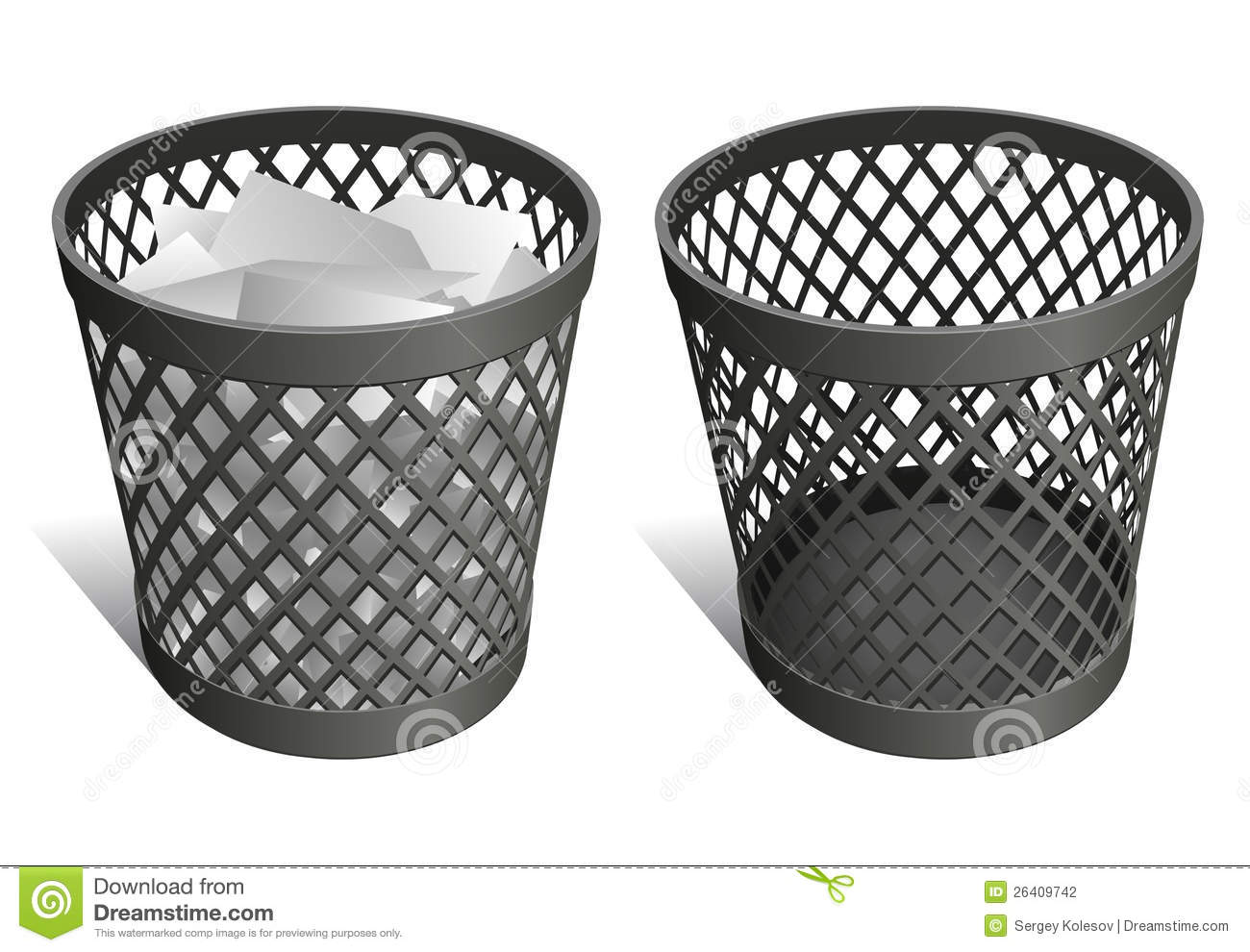 Wastepaper Basket Stock Photography   Image  26409742