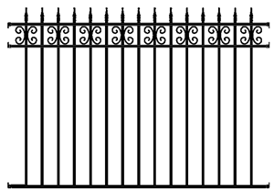 Wrought Iron Elegance The Essex Fence Panel The Essex Fence Panel