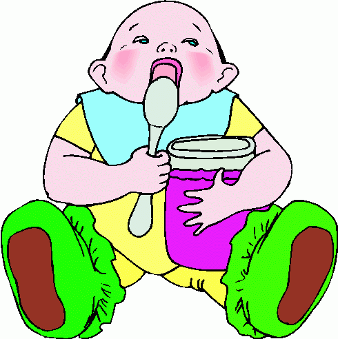 Baby Eating Jelly Clipart   Baby Eating Jelly Clip Art