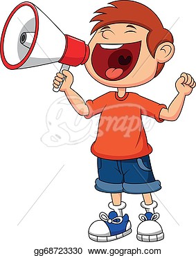     Cartoon Boy Yelling And Shouting In  Eps Clipart Gg68723330   Gograph