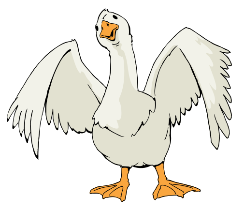 Description Goose Cartoon 04 Svg