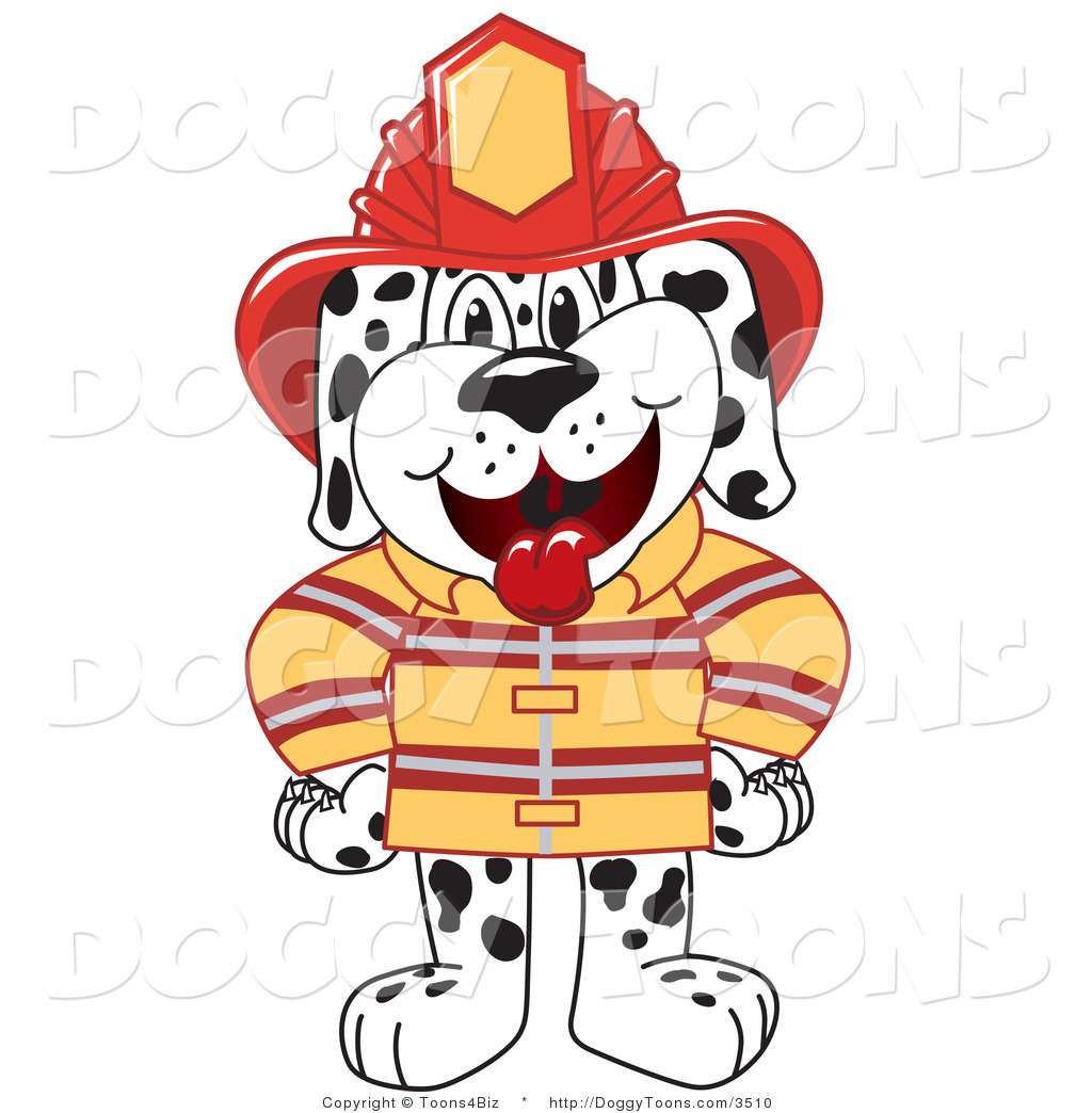 Fire Dog Clipart Vector Doggy Clipart Of A Dalmatian Fire Dog By