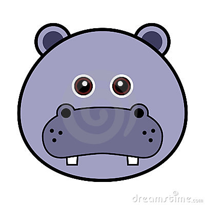 Hippo Head Clipart Cute Hippo Face 14691263 Jpg
