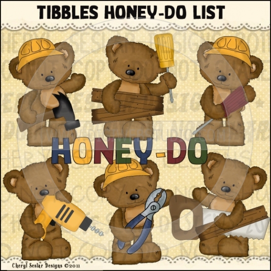 Honey Do List 1   Clip Art By Cheryl Seslar   Digi Web Studio Clip