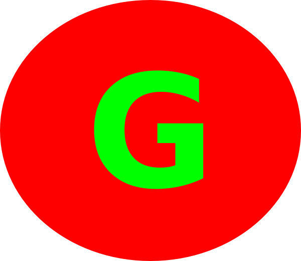 Letter G Red Circle Clip Art At Clker Com   Vector Clip Art Online    