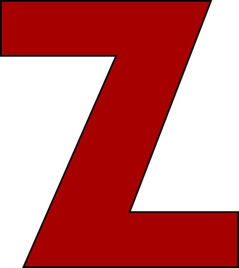 Letter Z Clipart Red Letter Z Clip Art Image