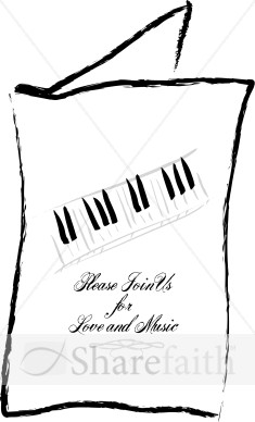 Please Join Us For Love And Music   Church Music Clipart