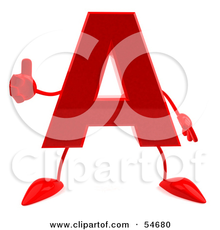 Royalty Free  Rf  Clipart Illustration Of A 3d Red Letter R With Arms