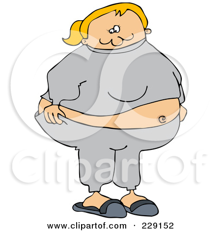 Royalty Free Vector Clip Art Illustration Of A Black And White Chubby