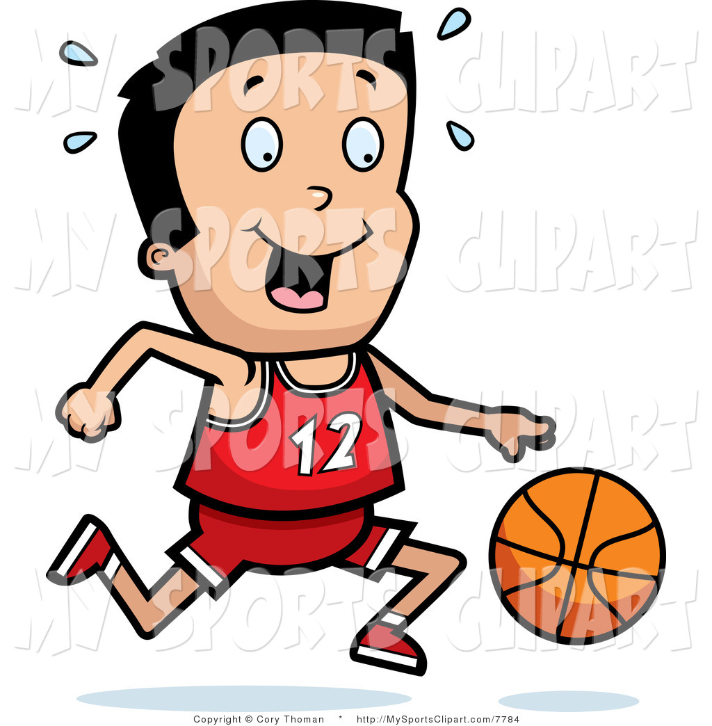 Sports Clip Art Of A Boy With A Basketball By Cory Thoman