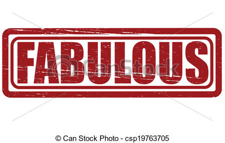 Vector Clipart Of Fabulous   Stamp With Word Fabulous Inside Vector