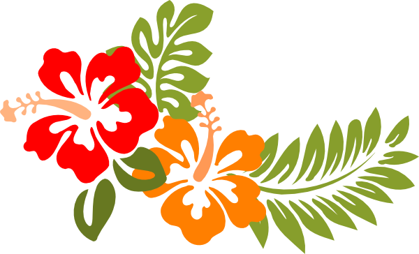 Back Pix For Orange Hawaiian Flower Clipart Showing 17 Pix For Orange