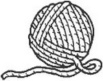 Ball Of Yarn Knitting Graphic Image
