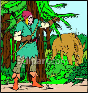 Clipart Of People Hunting