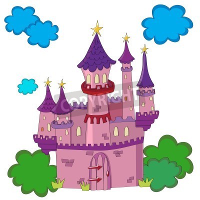 Fairy Tale Castle In A Cute Style  Vector Illustration   Stockpodium