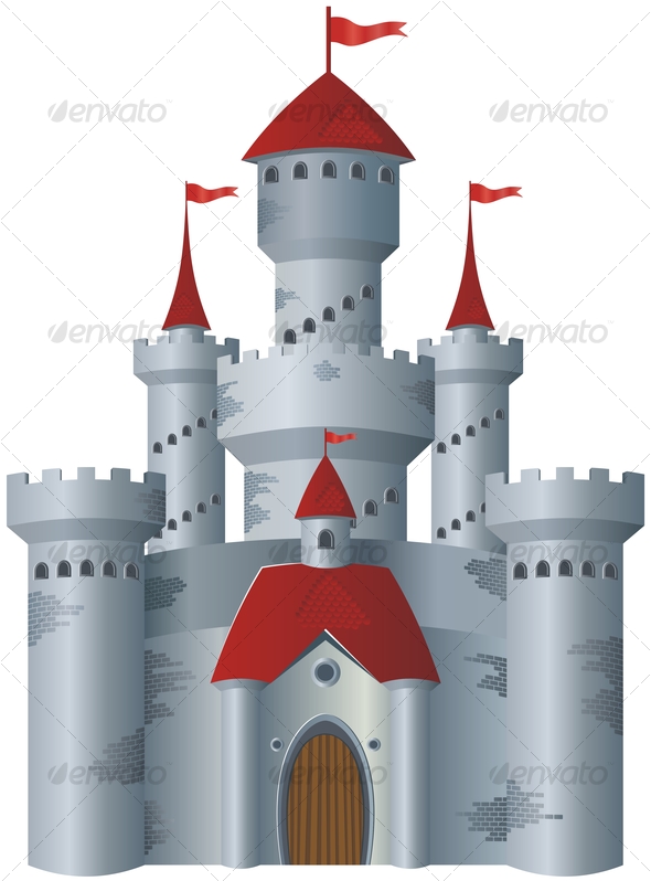 Graphic River Fairy Tale Castle Vectors   Objects Buildings 46653