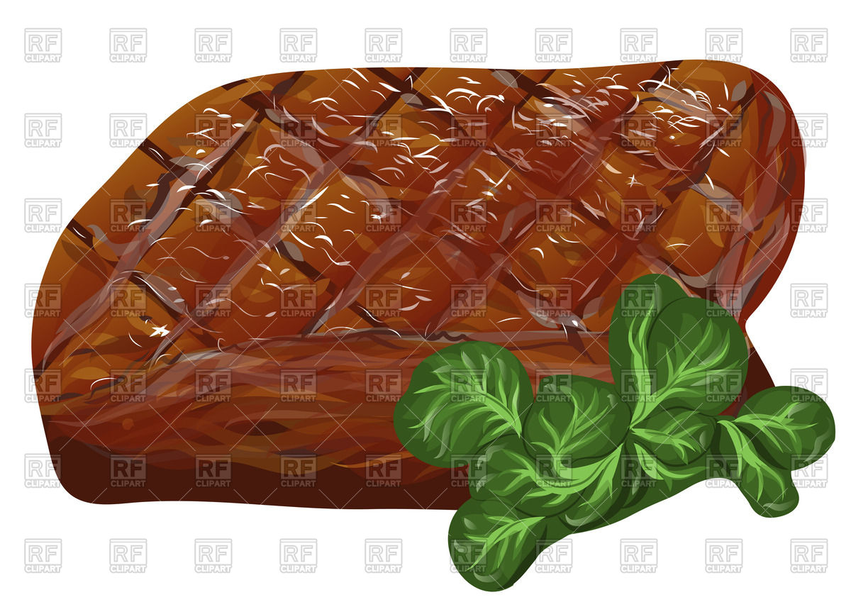 Grilled Meat   Steak 39743 Download Royalty Free Vector Clipart  Eps