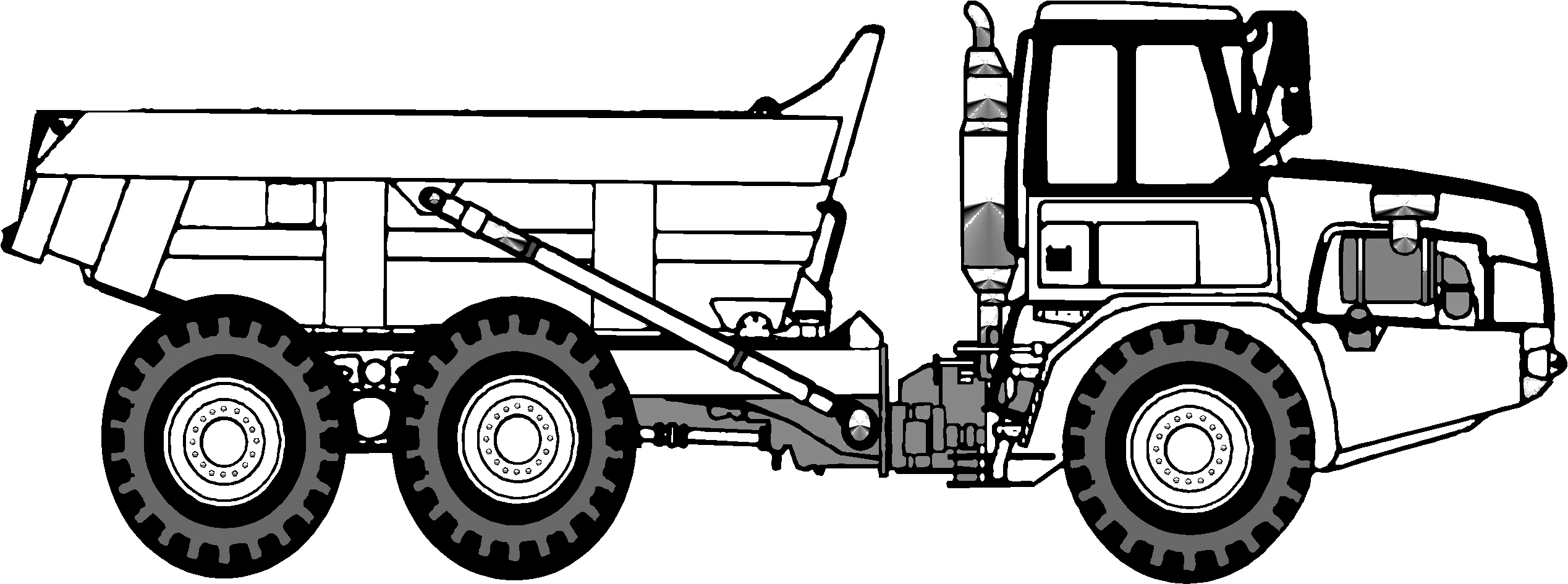 Other Articulating Dump Truck Blueprint