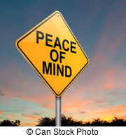 Peace Of Mind   Illustration Depicting A Roadsign With A