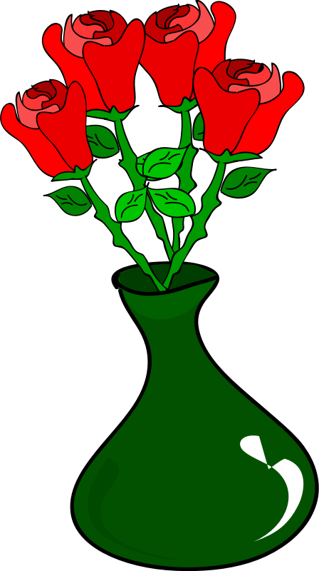 Roses By Aungkarns   Rosesflowerfreehandcartoonbujunglovejar