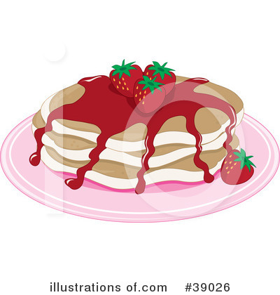 Royalty Free  Rf  Pancakes Clipart Illustration By Maria Bell   Stock