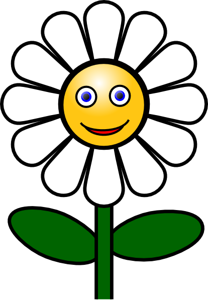 Smiling Daisy Clip Art At Clker Com   Vector Clip Art Online Royalty