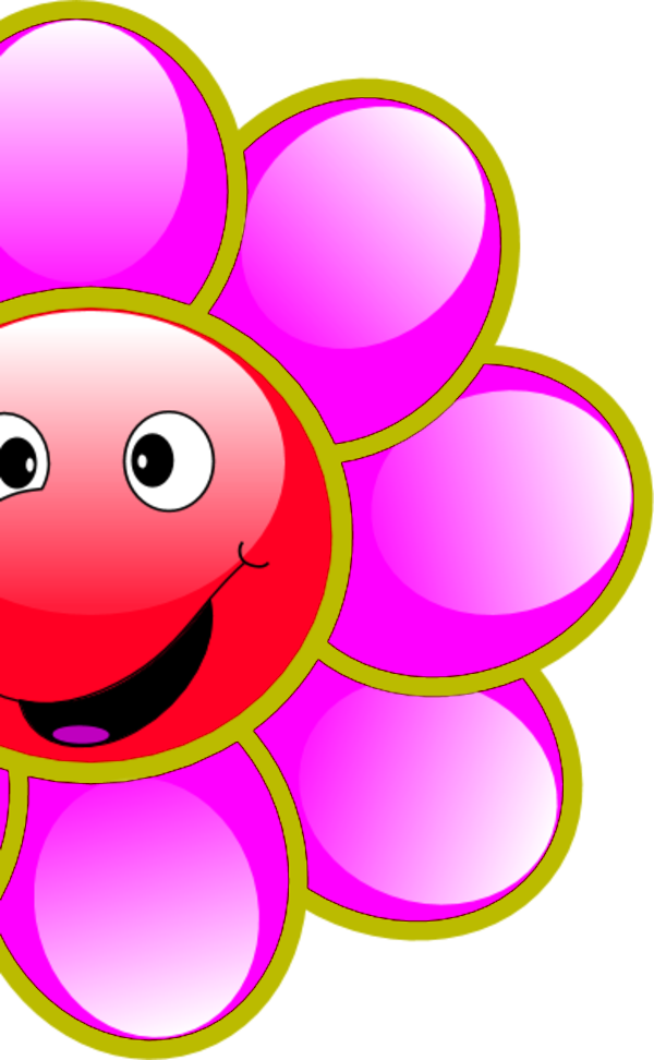 Smiling Flowers Clip Art Pictures