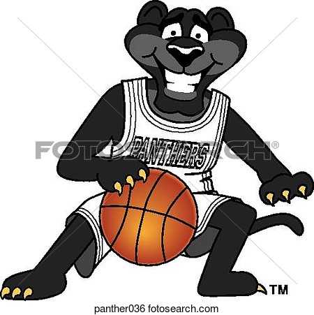 Stock Illustration Of Panther Playing Basketball Panther036   Search