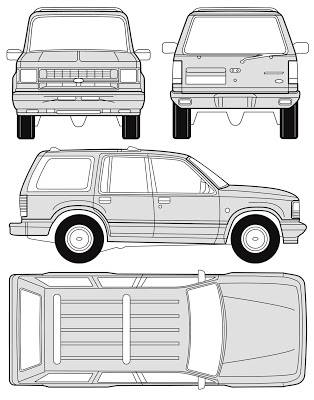 3d Auto Club  Blueprints   Ford