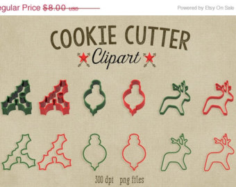 70  Off Sale Christmas Clipart Cookie Cutter Clipart 300 Dpi Png File