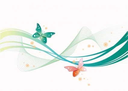 Abstract Waves Cr As Scrapbooking   Clipart