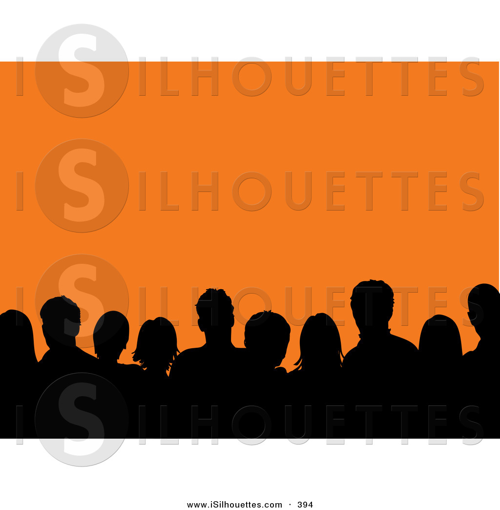 Audience Clipart Silhouette Clipart Of A Black Silhouetted Audience Of