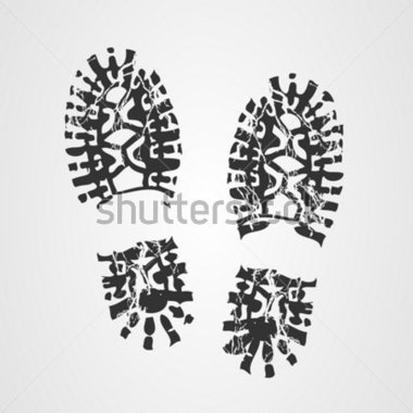 Boot Print Stock Vector   Clipart Me