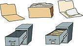 Cabinets Clipart And Illustrations