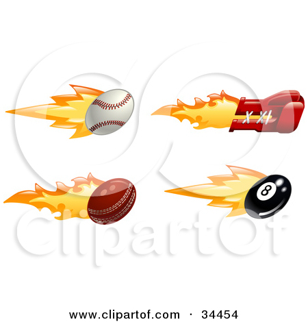 Fast Fiery Baseball Boxing Glove Cricket Ball And Eight Ball