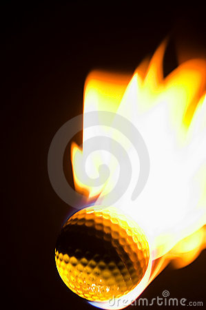 Flaming Golf Ball Royalty Free Stock Images   Image  2528669