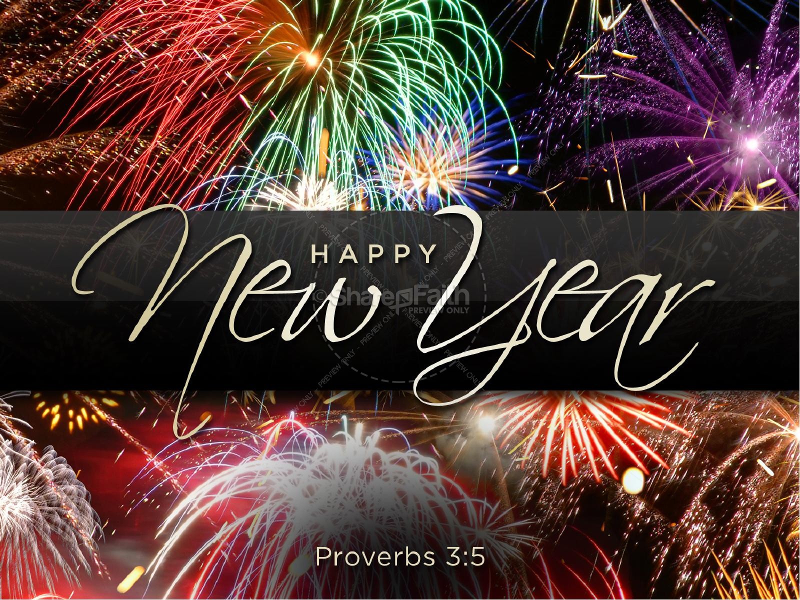 Happy New Year Powerpoint   Church New Year Presentations