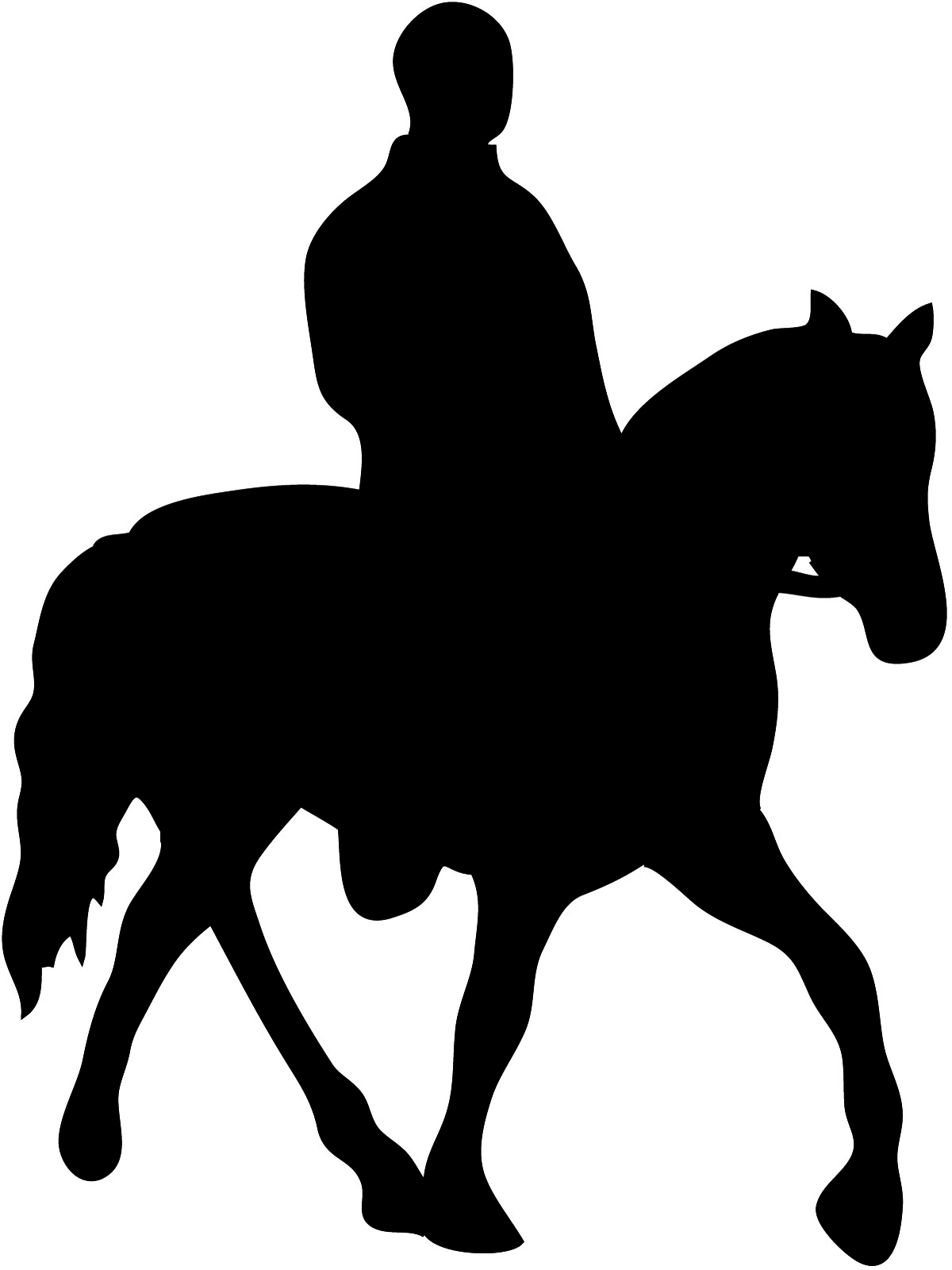 Horse Silhouette Horse And Horseman Jpg