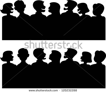Laughing Audience Clipart Silhouette Of Adult Audience 
