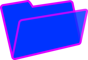Purple And Blue Folder Clip Art At Clker Com   Vector Clip Art Online