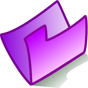 Purple Folder Clip Art At Clker Com   Vector Clip Art Online Royalty