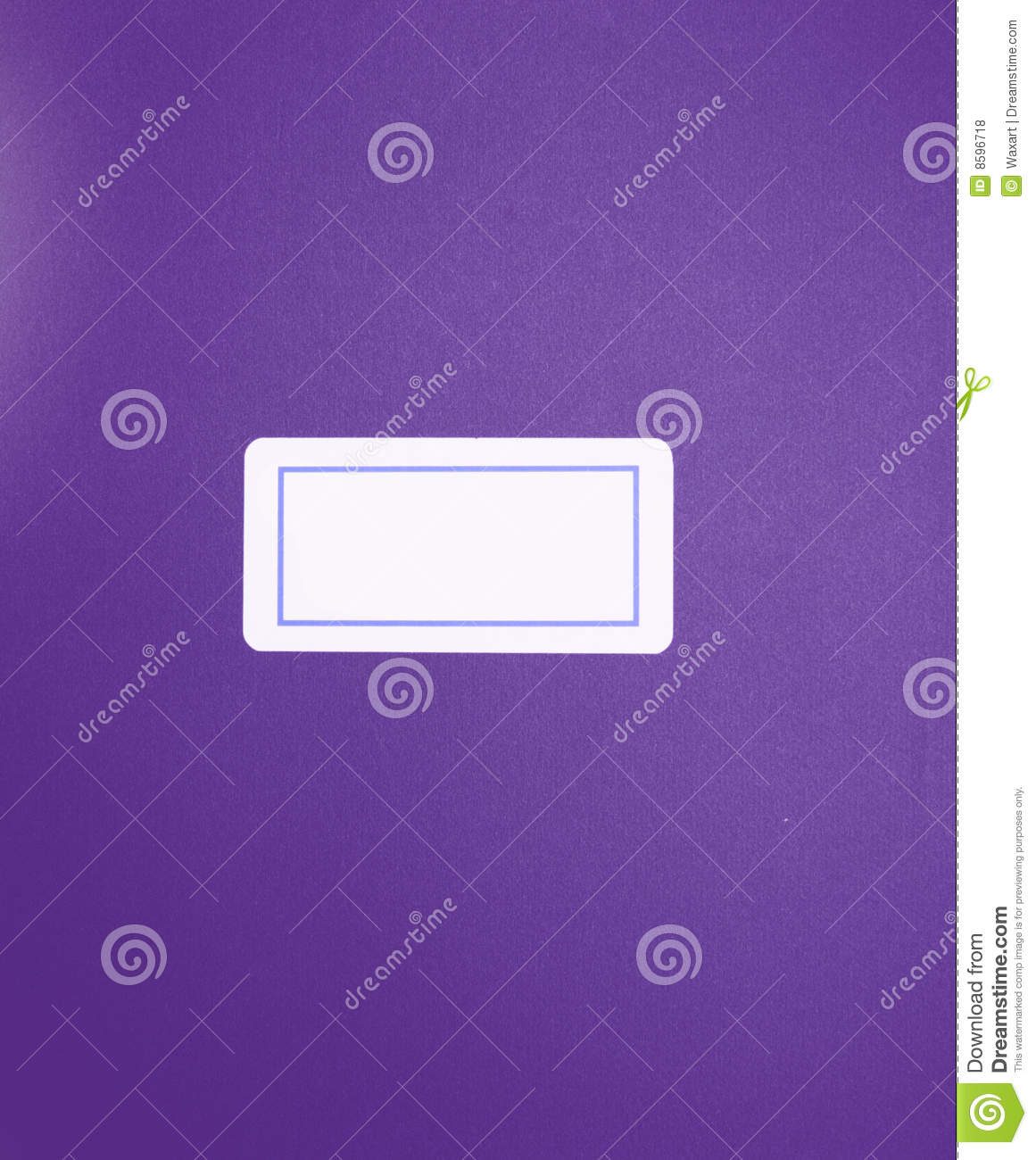 Purple Folder With Blank Label Royalty Free Stock Photos   Image    