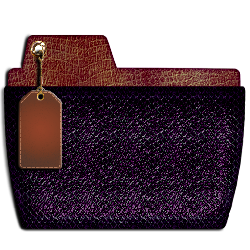 Purple Leather Folder Icon Png Clipart Image   Iconbug Com